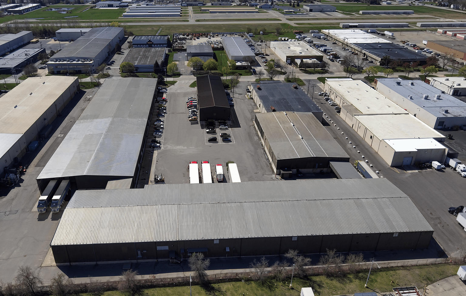 New Parking & Truck Access Aerial